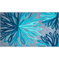 KOBEREC DO KOUPELNY, 70/120 cm - šedá/tyrkysová, Basics, textil/plast (70/120cm) - Grund