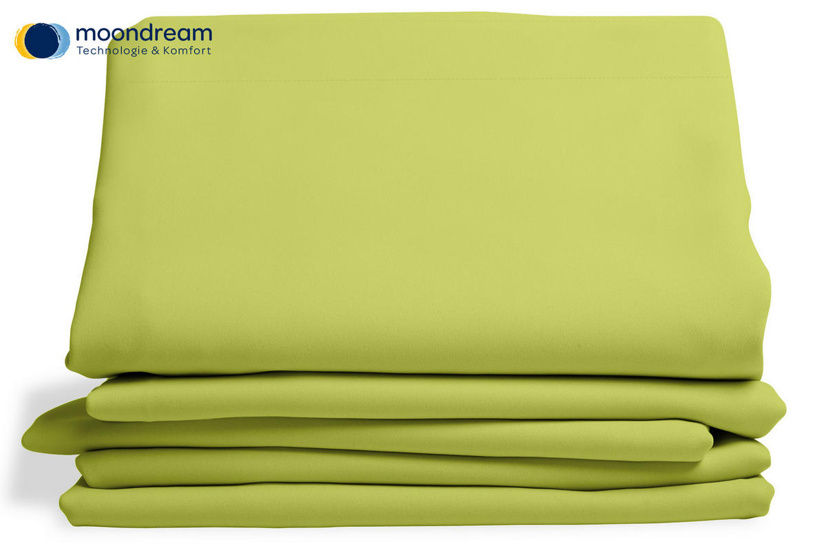 VERDUNKELUNGSVORHANG - Grün, Design, Textil (145/260cm)