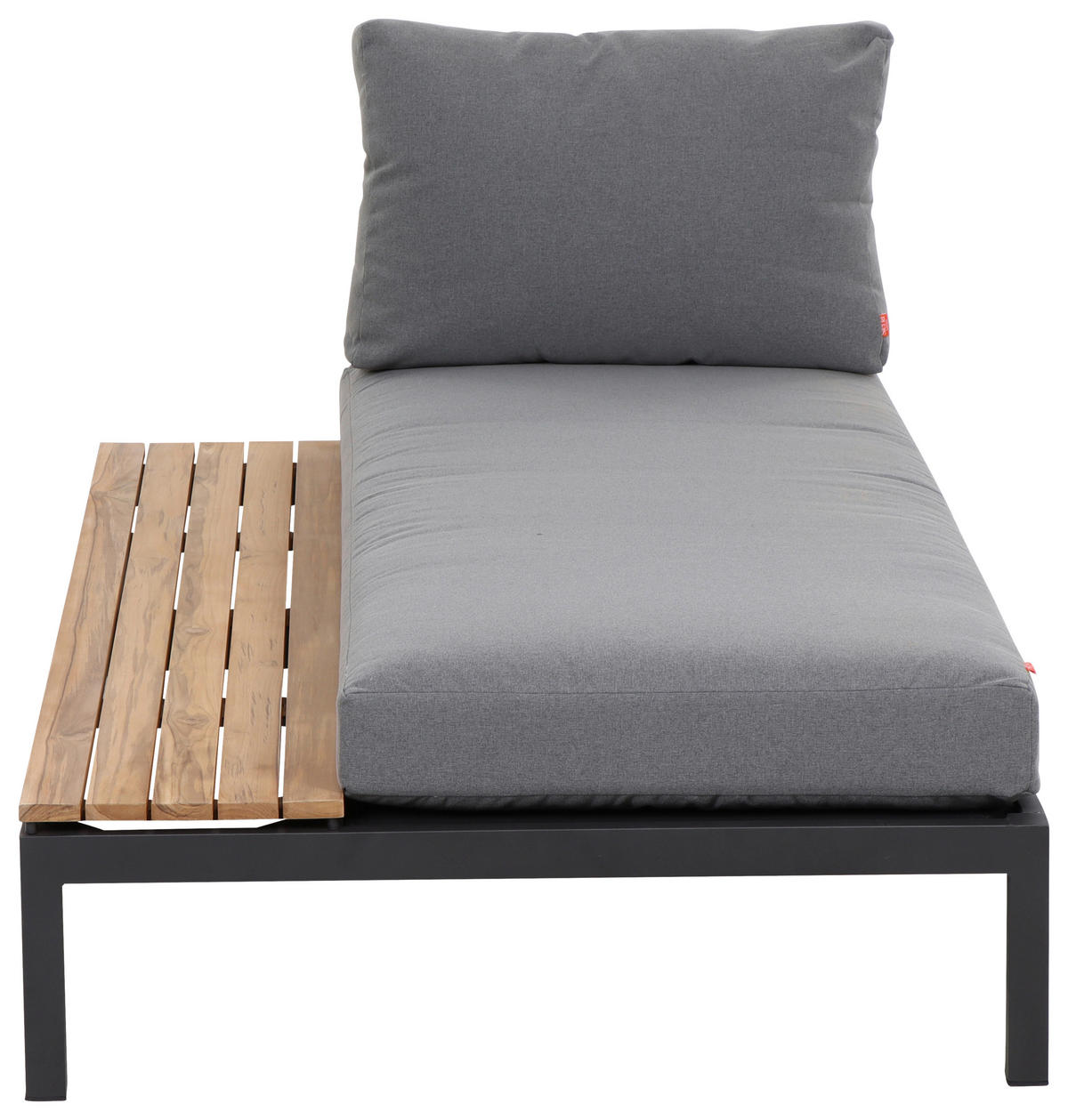 LOUNGEGARNITUR 3-teilig   Teakholz Aluminium, Stahl  - Anthrazit/Teakfarben, KONVENTIONELL, Holz/Kunststoff - Siena Garden