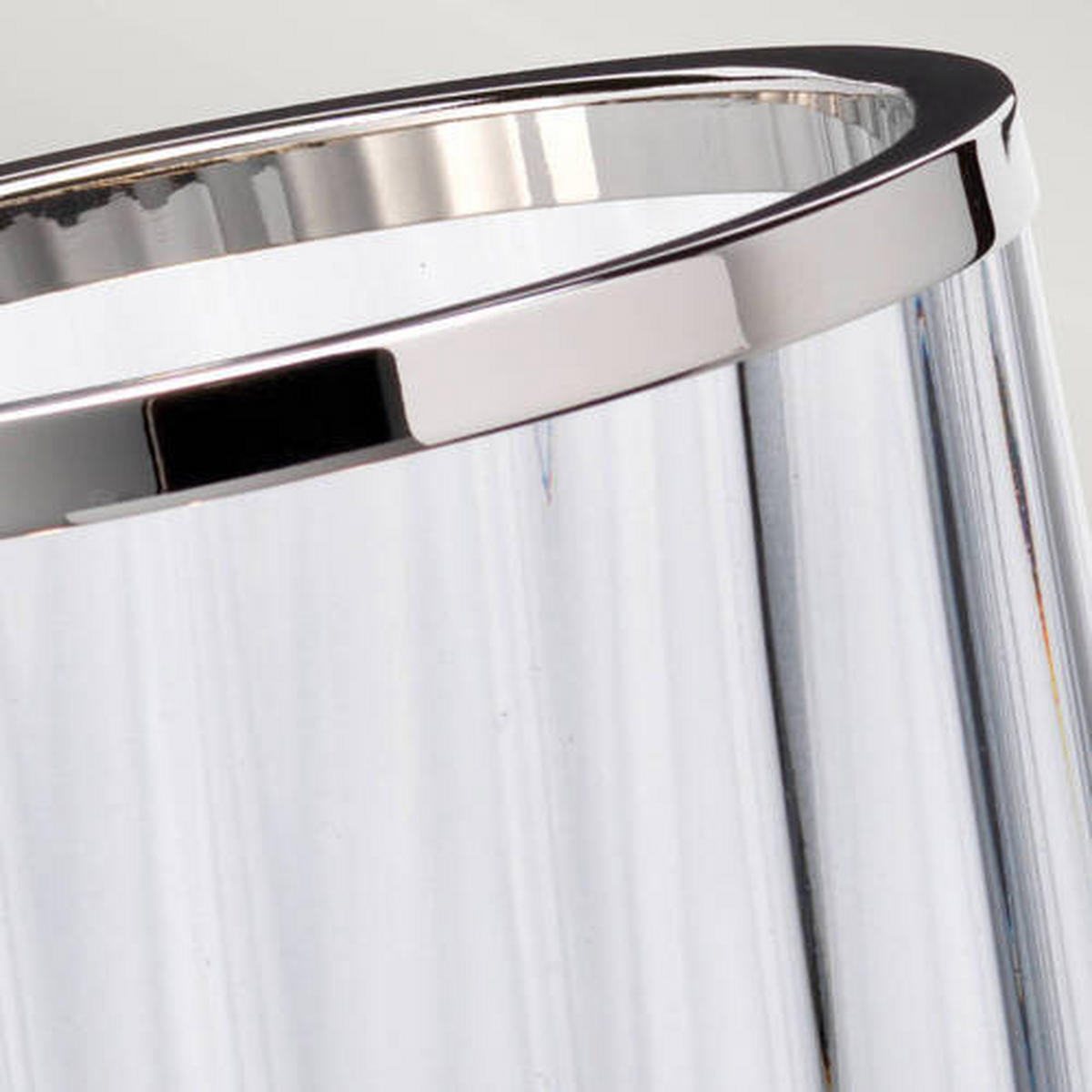 TISCHLEUCHTE - Grau/Nickelfarben, Konventionell, Glas/Metall (17.1/36.4cm) - Elstead Lighting
