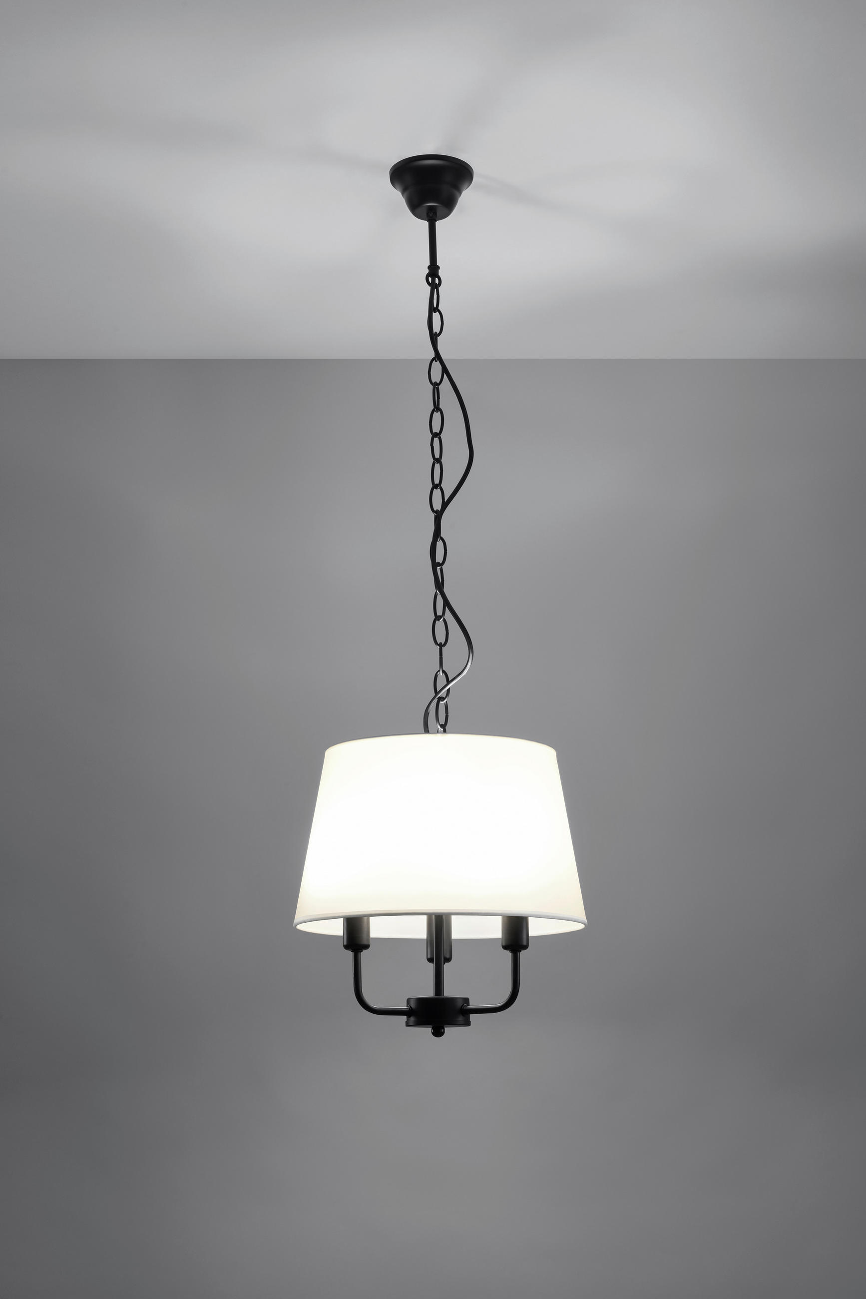 PENDELLAMPA Pasteri 32.5/32.5/110 cm  - svart/guldfärgad, Klassisk, metall (32.5/32.5/110cm)