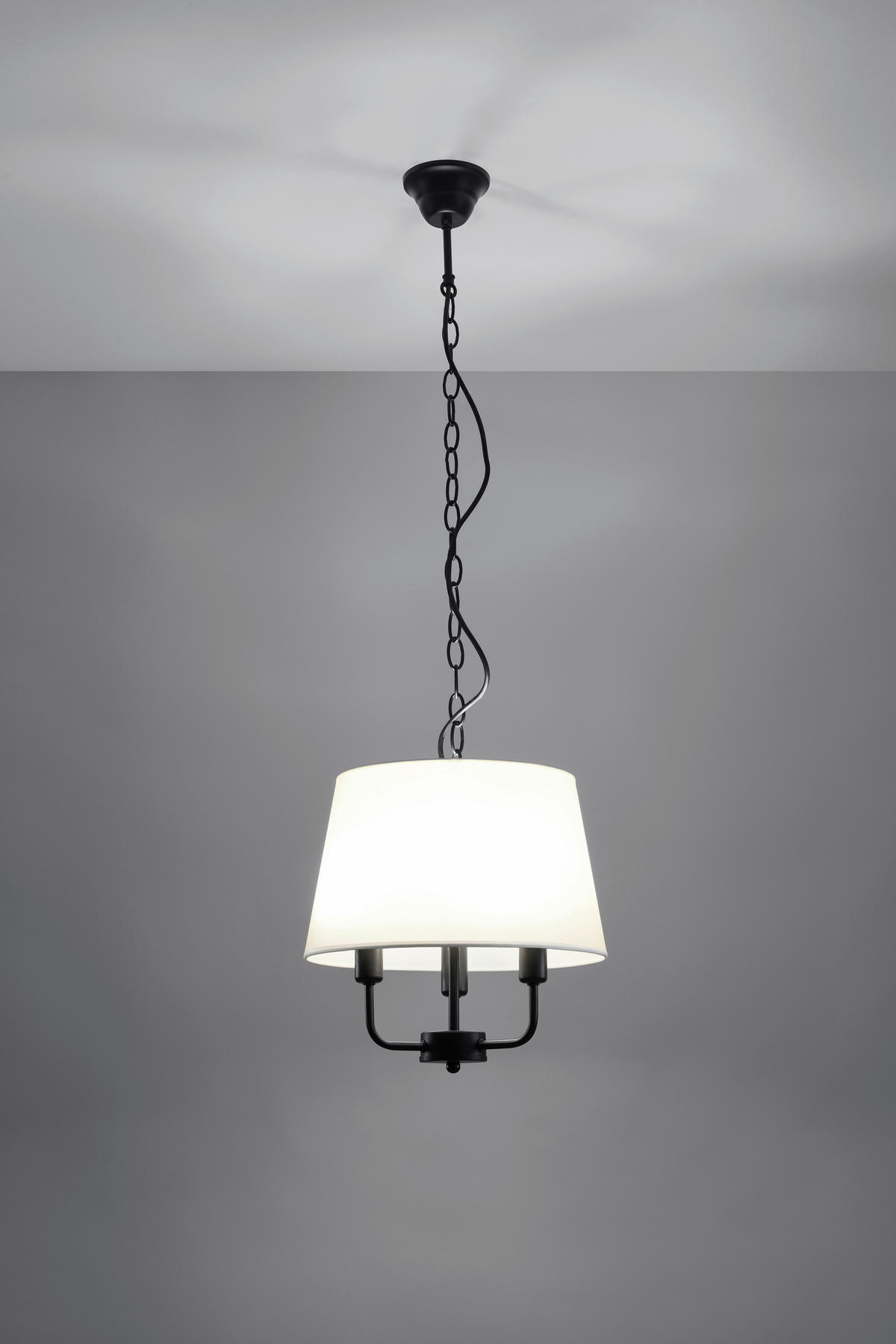 PENDELLEUCHTE 32.5/32.5/110 cm  - Goldfarben/Schwarz, KONVENTIONELL, Metall (32.5/32.5/110cm)