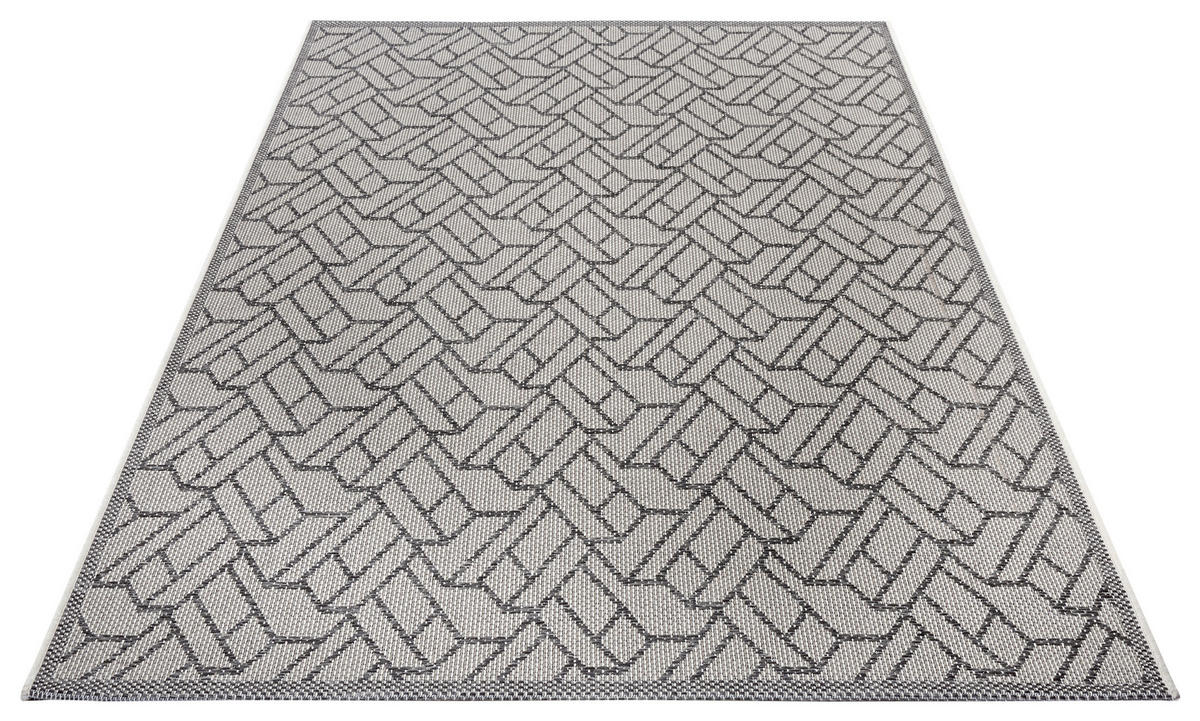 OUTDOORTEPPICH 76/150/150 cm Clyde Grau, Beige  - Beige/Grau, Design, Kunststoff/Textil (76/150/150cm) - Hanse Home