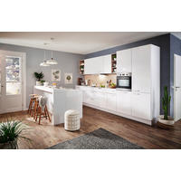 EINBAUKÜCHE LUX  - Braun/Weiß, Design, Holzwerkstoff - Nolte Küchen