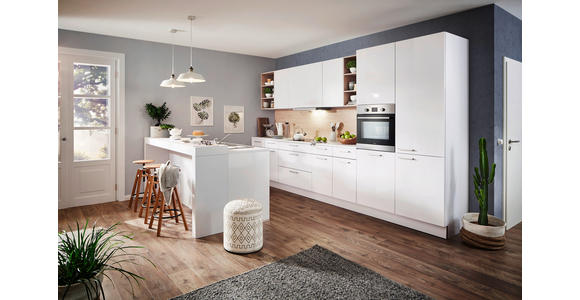 EINBAUKÜCHE - Braun/Weiß, Design, Holzwerkstoff - Dieter Knoll
