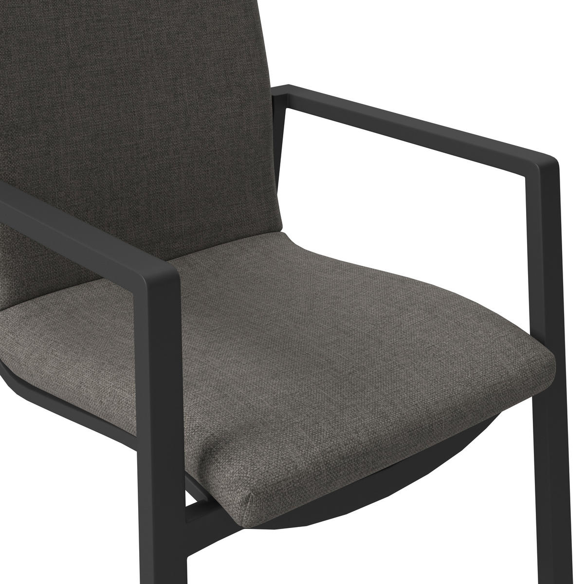 GARTENSESSEL - Anthrazit/Graubraun, Design, Textil/Metall (57/91/64cm) - Amatio