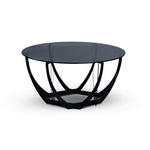 COUCHTISCH in Metall, Glas 80/80/40 cm  - Schwarz/Grau, Basics, Glas/Metall (80/80/40cm) - Xora