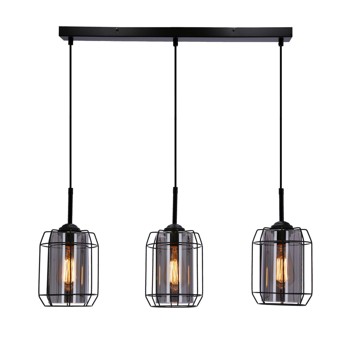 PENDELLAMPA Jonera 67/15/110 cm  - svart, Design, metall (67/15/110cm)