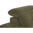ECKSOFA Grün Chenille Kopfteilverstellung, Sitztiefenverstellung  - Schwarz/Grün, Design, Textil/Metall (307/243cm) - Xora