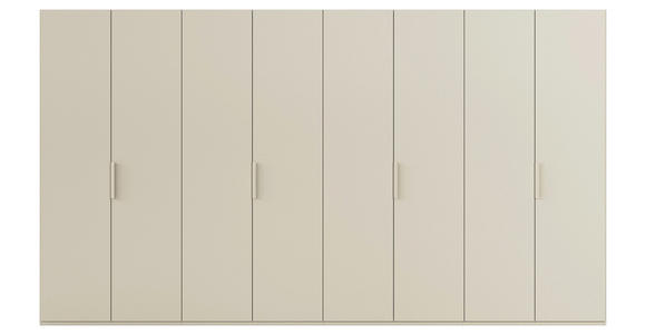 DREHTÜRENSCHRANK 400/235/61 cm,  in Champagner, 8-türig  - Champagner, Basics, Holzwerkstoff/Metall (400/235/61cm) - Novel