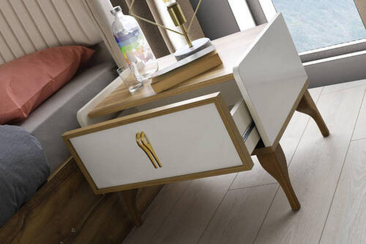 NOĆNI STOČIĆ krem  - krem, Osnovno, pločasti materijal/plastika (60/45/43cm) - Cantus