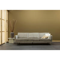 3-SITZER-SOFA Rodeo gerippt Sandfarben  - Sandfarben/Schwarz, MODERN, Textil/Metall (277/85/86cm) - Livetastic