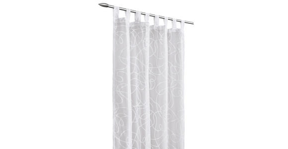 SCHLAUFENSCHAL transparent 140/245 cm - Weiß, KONVENTIONELL, Textil (140/245cm) - Boxxx