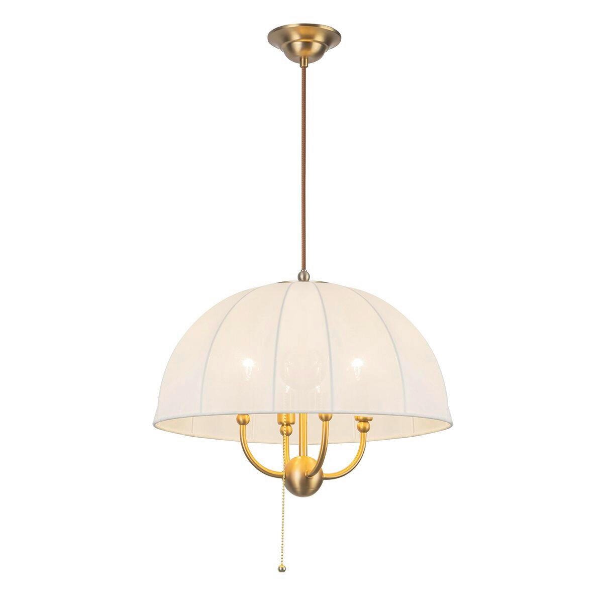 HÄNGELEUCHTE Alora Mood 34,3/45,7 cm  - Creme, Design, Textil/Metall (34,3/45,7cm) - Elstead Lighting