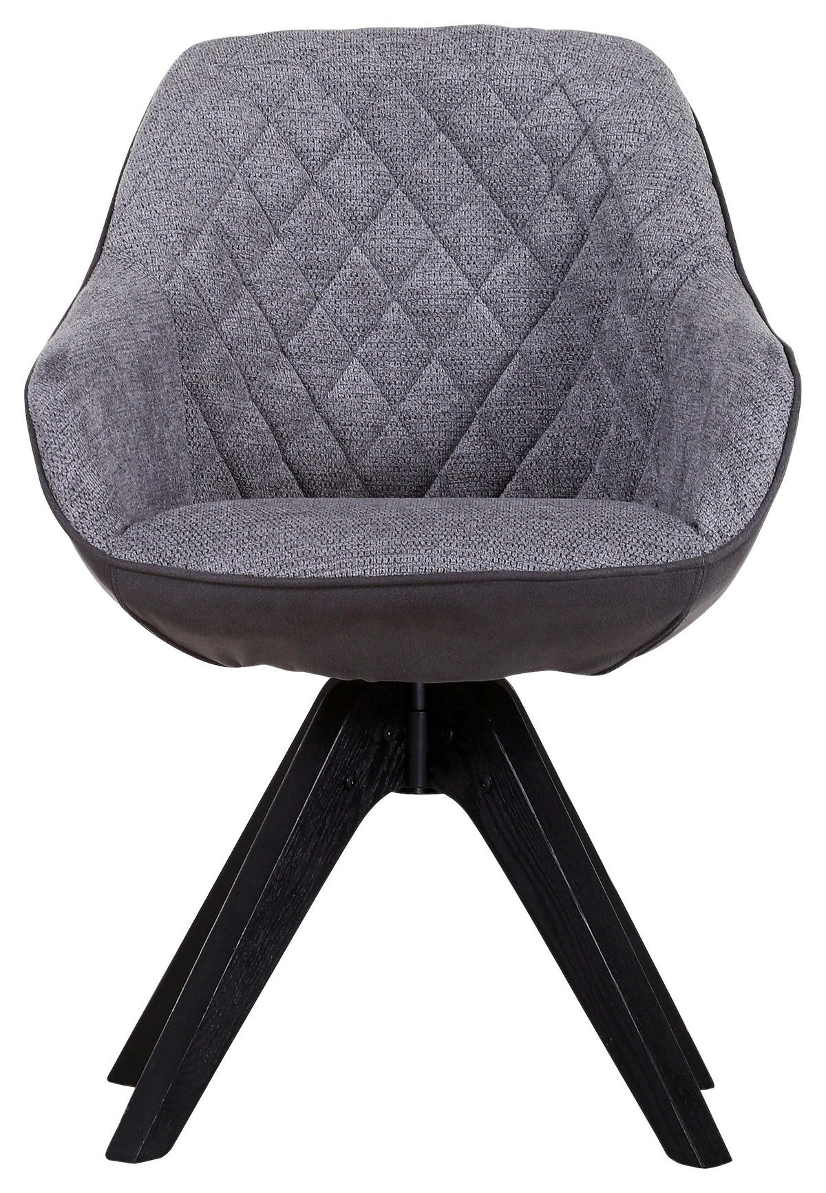 ARMLEHNSTUHL  in Flachgewebe  - Dunkelgrau/Schwarz, Lifestyle, Holz/Textil (60/83/65cm) - Landscape