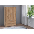 HIGHBOARD 81/140/40 cm  - Plankeneiche/Silberfarben, KONVENTIONELL, Holzwerkstoff/Kunststoff (81/140/40cm) - Carryhome