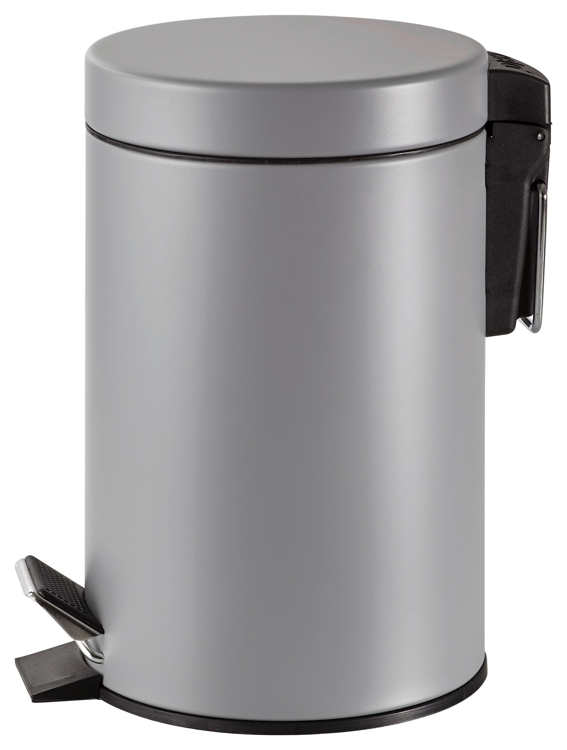 KOSMETIKEIMER MONACO 3 L  - Hellgrau/Schwarz, Basics, Kunststoff/Metall (17/26cm) - Kela