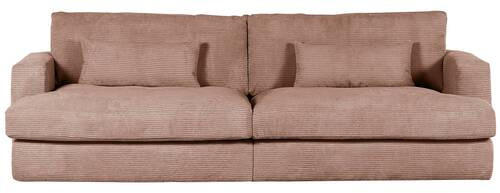 BIGSOFA Cord Altrosa  - Schwarz/Altrosa, ROMANTIK / LANDHAUS, Kunststoff/Textil (270/67/120cm) - Landscape