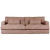 BIGSOFA in Cord Altrosa  - Schwarz/Altrosa, Romantik / Landhaus, Kunststoff/Textil (270/67/120cm) - Landscape