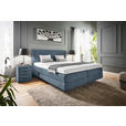 BOXSPRINGBETT 160/200 cm  in Blau  - Blau, KONVENTIONELL, Holz/Textil (160/200cm) - Dieter Knoll