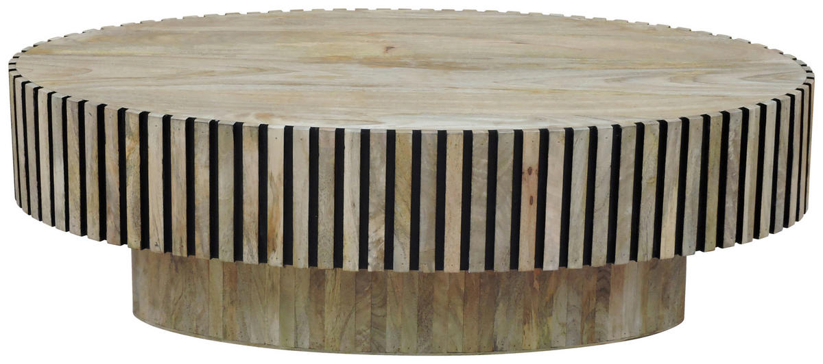 KLUBSKA MIZA, naravne barve, črna  - črna/naravne barve, Design, les (110/60/35cm) - Ambia Home