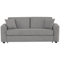SCHLAFSOFA in Textil Dunkelgrau  - Dunkelgrau/Schwarz, Design, Kunststoff/Textil (205/83/100cm) - Livetastic
