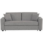 SCHLAFSOFA Webstoff Dunkelgrau  - Dunkelgrau/Schwarz, Design, Kunststoff/Textil (205/83/100cm) - Xora