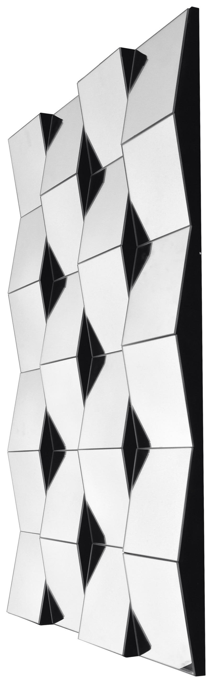 WANDSPIEGEL 90/60/4,5 cm  - Silberfarben, Basics, Glas/Holzwerkstoff (90/60/4,5cm) - Kayoom