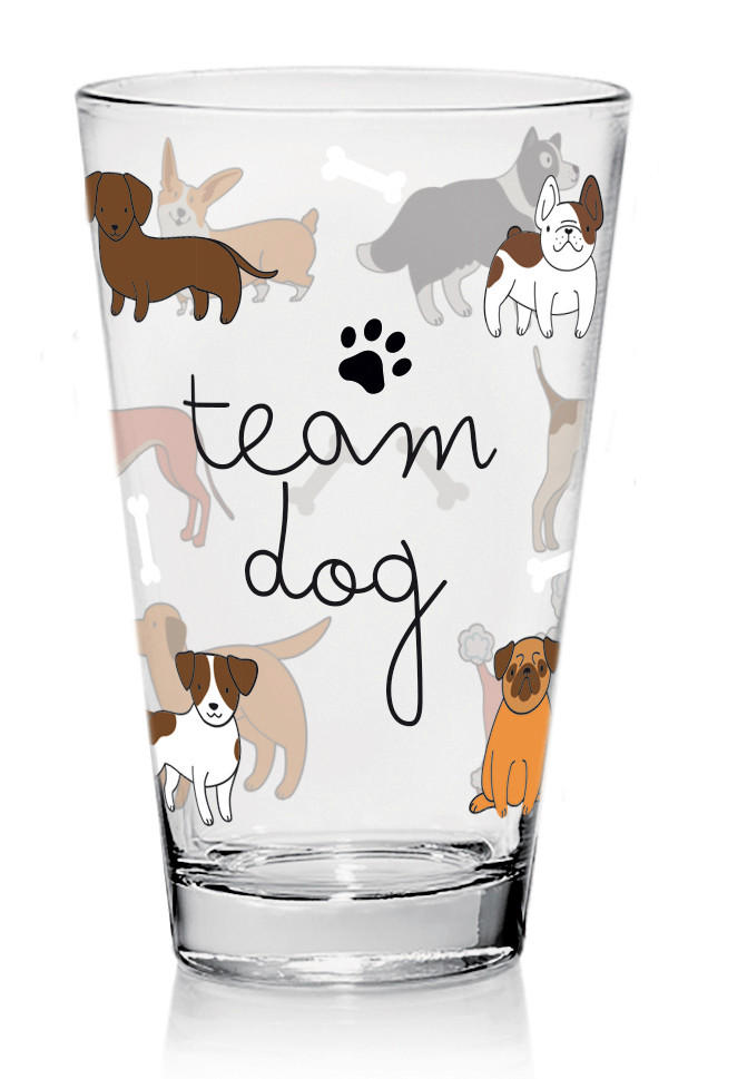 POHÁR 310 ml  - barna/piros, Basics, üveg (0,31l)