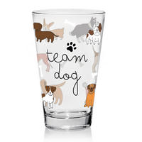 POHÁR 310 ml  - barna/piros, Basics, üveg (0,31l)