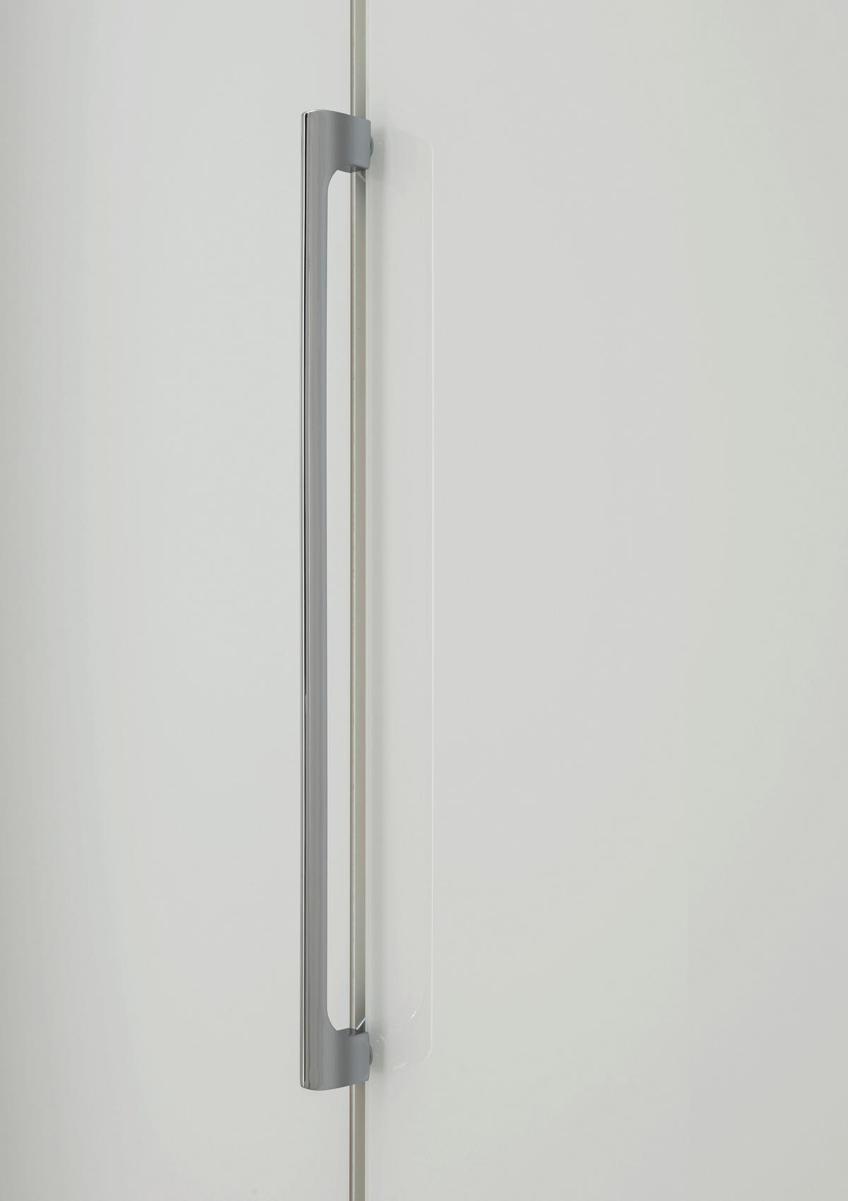 DREHTÜRENSCHRANK 250/216/58 cm 6-türig Weiß  - Chromfarben/Weiß, KONVENTIONELL, Glas/Holzwerkstoff (250/216/58cm) - Dieter Knoll