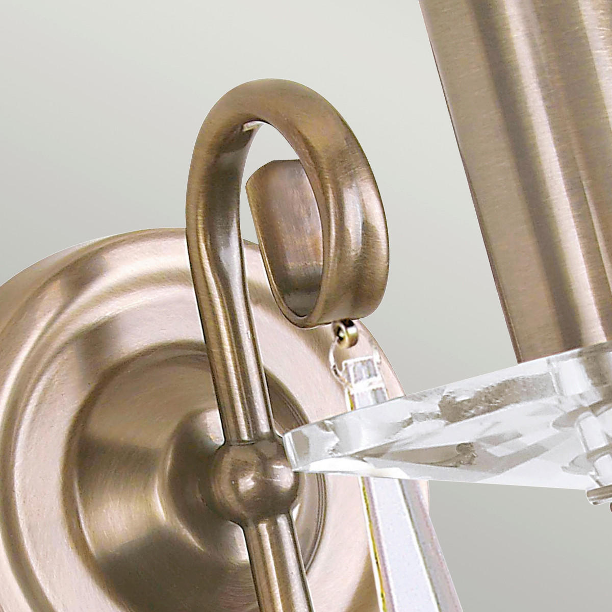 VÄGGLAMPA Elstead 10/22/21,5 cm   - mässingsfärgad, Klassisk, metall/glas (10/22/21,5cm) - Elstead Lighting