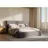 POLSTERBETT Lattenrost, Bettkasten 180/200 cm  in Grau  - Schwarz/Grau, Design, Holz/Textil (180/200cm) - Boxxx