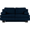 SCHLAFSOFA in Textil Dunkelblau  - Wengefarben/Dunkelblau, Konventionell, Holz/Textil (203/94/100cm) - Novel