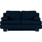SCHLAFSOFA Macy in Flachgewebe Dunkelblau  - Wengefarben/Dunkelblau, KONVENTIONELL, Holz/Textil (203/94/100cm) - Novel