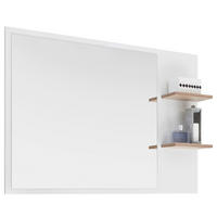 KOPALNIŠKO OGLEDALO, 100,0/74,5/15,5 cm leseni material  - barve hrasta/bela, Design, leseni material (100,0/74,5/15,5cm) - Xora