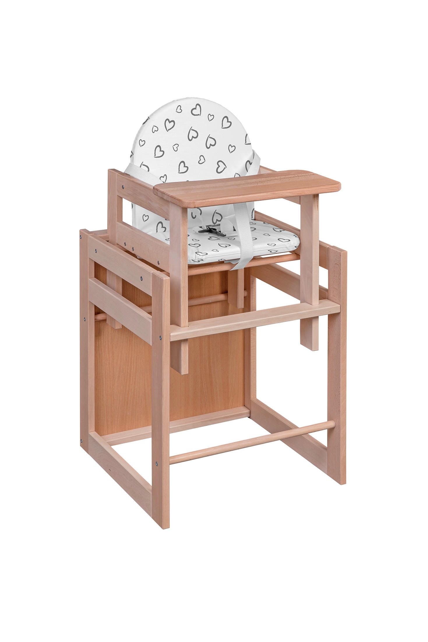 KOMBIHOCHSTUHL  - Naturfarben, Basics, Holz - My Baby Lou