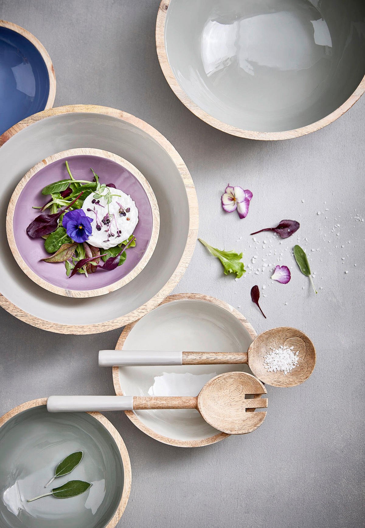 SCHALE Ganzjährlich   - Greige/Naturfarben, Basics, Holz/Stein (20/6,5cm) - FYNCH-HATTON