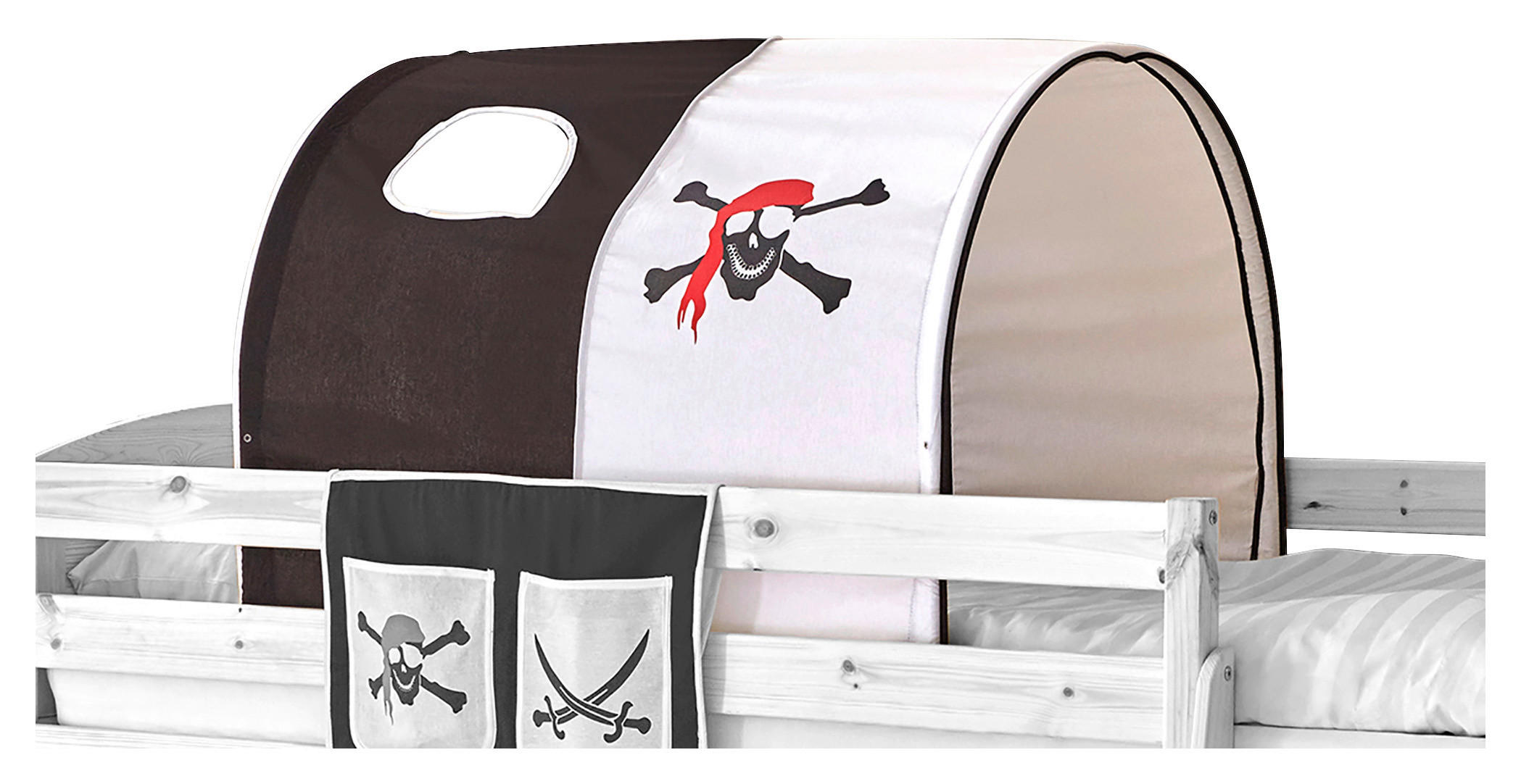 TUNNELSET - Schwarz/Weiß, KONVENTIONELL, Textil/Metall (100/73/87cm) - MID.YOU