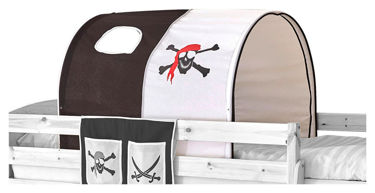 TUNNELSET - Schwarz/Weiß, KONVENTIONELL, Textil/Metall (100/73/87cm) - MID.YOU