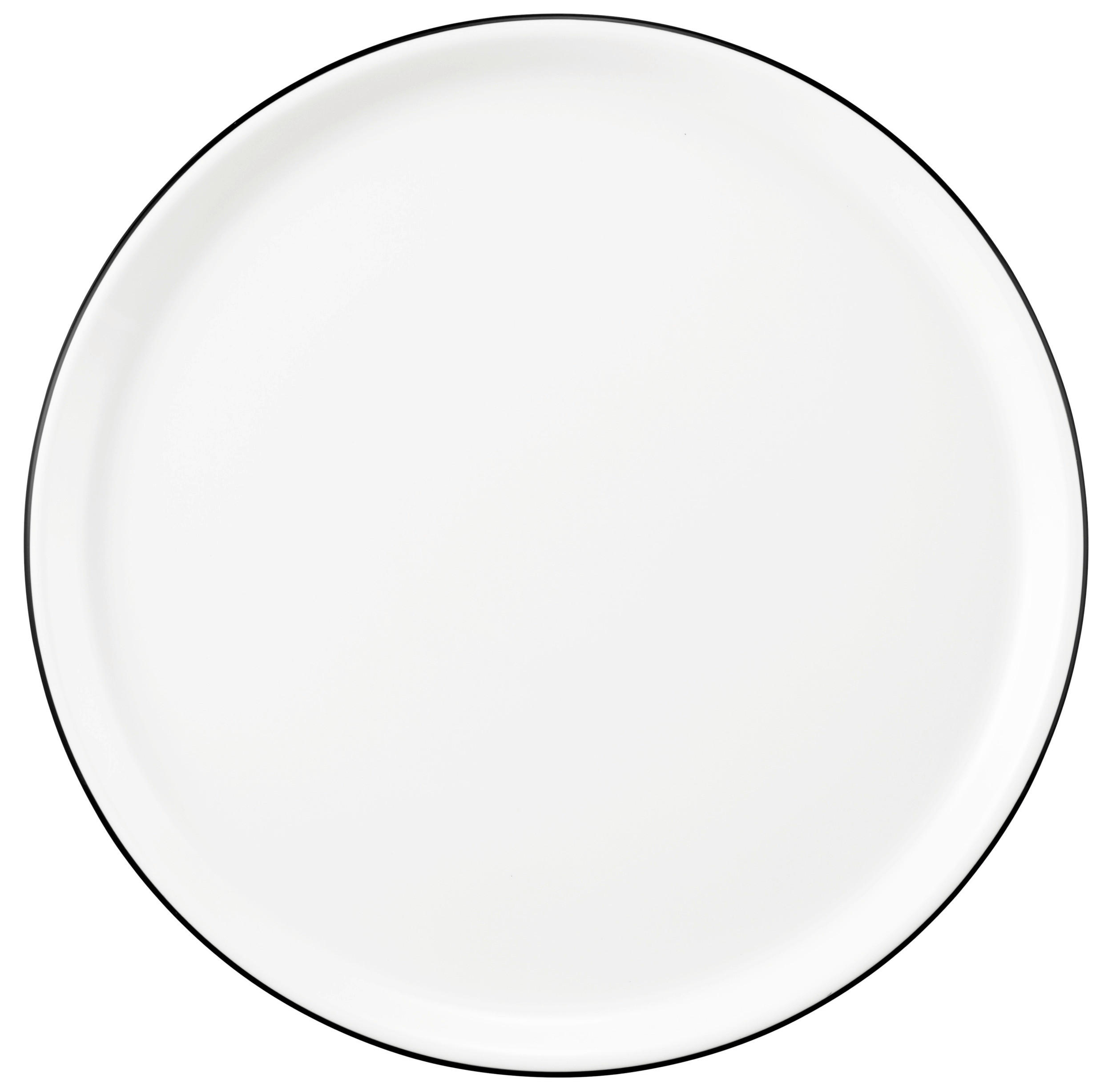 PIZZATELLER Porzellan Modern Life Black line  - Schwarz/Weiß, KONVENTIONELL, Keramik (30cm) - Seltmann Weiden