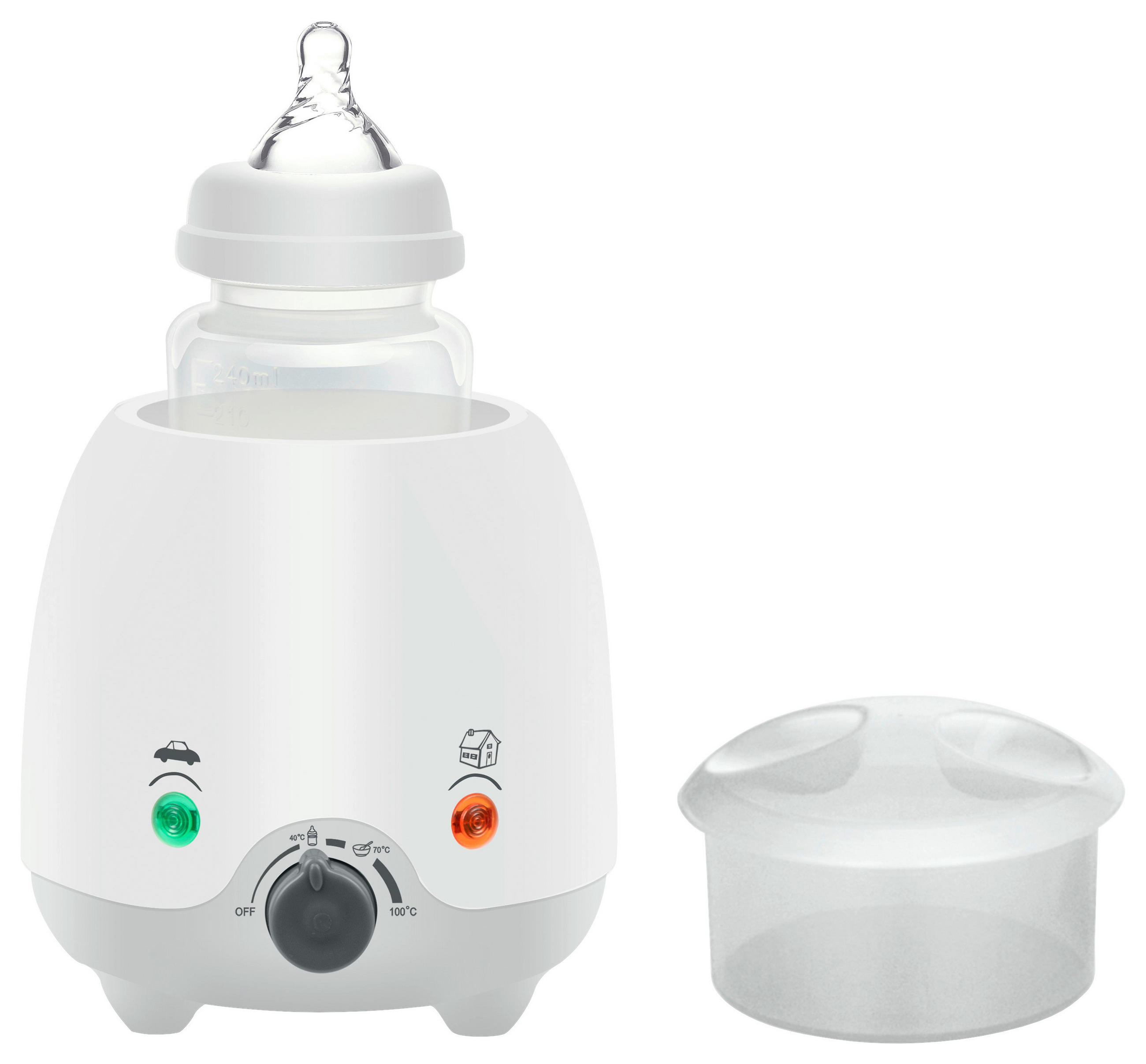 BABYKOSTWÄRMER  - Weiß/Grau, Basics, Kunststoff/Metall (15/16cm) - My Baby Lou