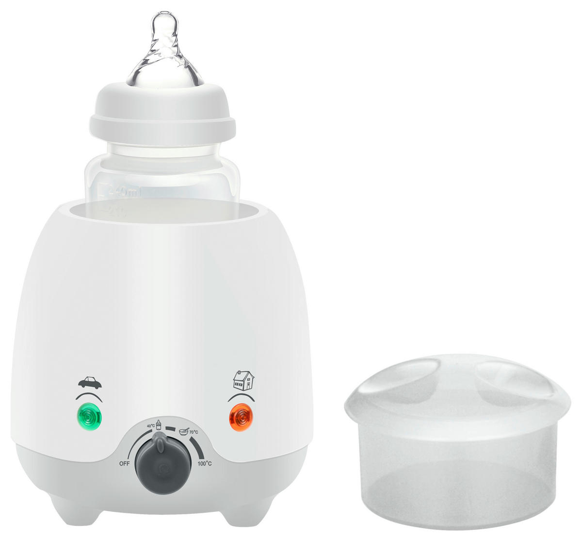 BABYKOSTWÄRMER  - Weiß/Grau, Basics, Kunststoff/Metall (15/16cm) - My Baby Lou