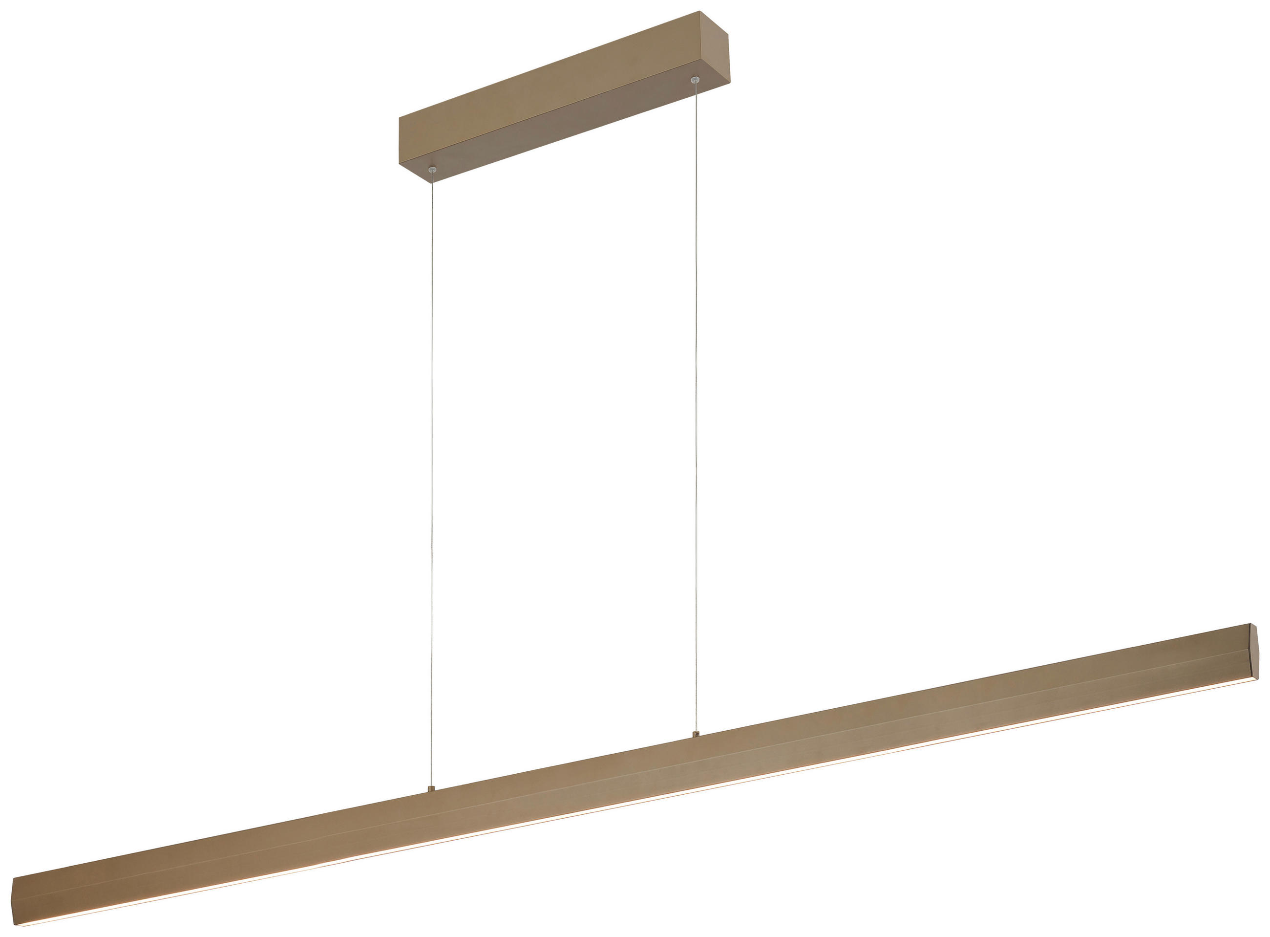 LED-HÄNGELEUCHTE 150/3,5/150 cm  - Sandfarben, Design, Metall (150/3,5/150cm) - BOPP