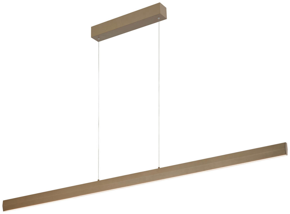 LED-HÄNGELEUCHTE Smart 150/3,5/150 cm  - Sandfarben, Design, Metall (150/3,5/150cm) - BOPP