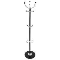 GARDEROBENSTÄNDER in Schwarz, Chromfarben  38/176 cm  - Chromfarben/Schwarz, Design, Stein/Metall (38/176cm) - Carryhome