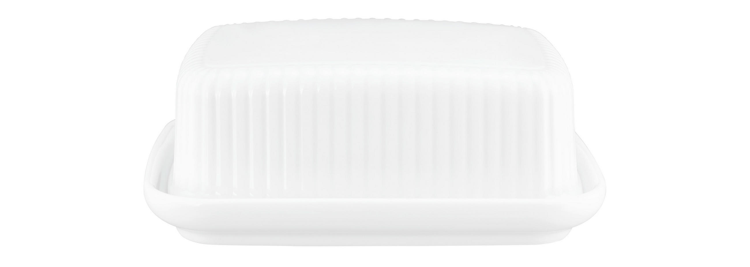 POSUDA ZA PUTER  keramika    - bela visoki sjaj, Osnovno, keramika (17,5/14/6,2cm) - Seltmann Weiden