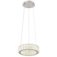LED-HÄNGELEUCHTE 30/120 cm  - Klar/Chromfarben, KONVENTIONELL, Glas/Kunststoff (30/120cm) - Globo