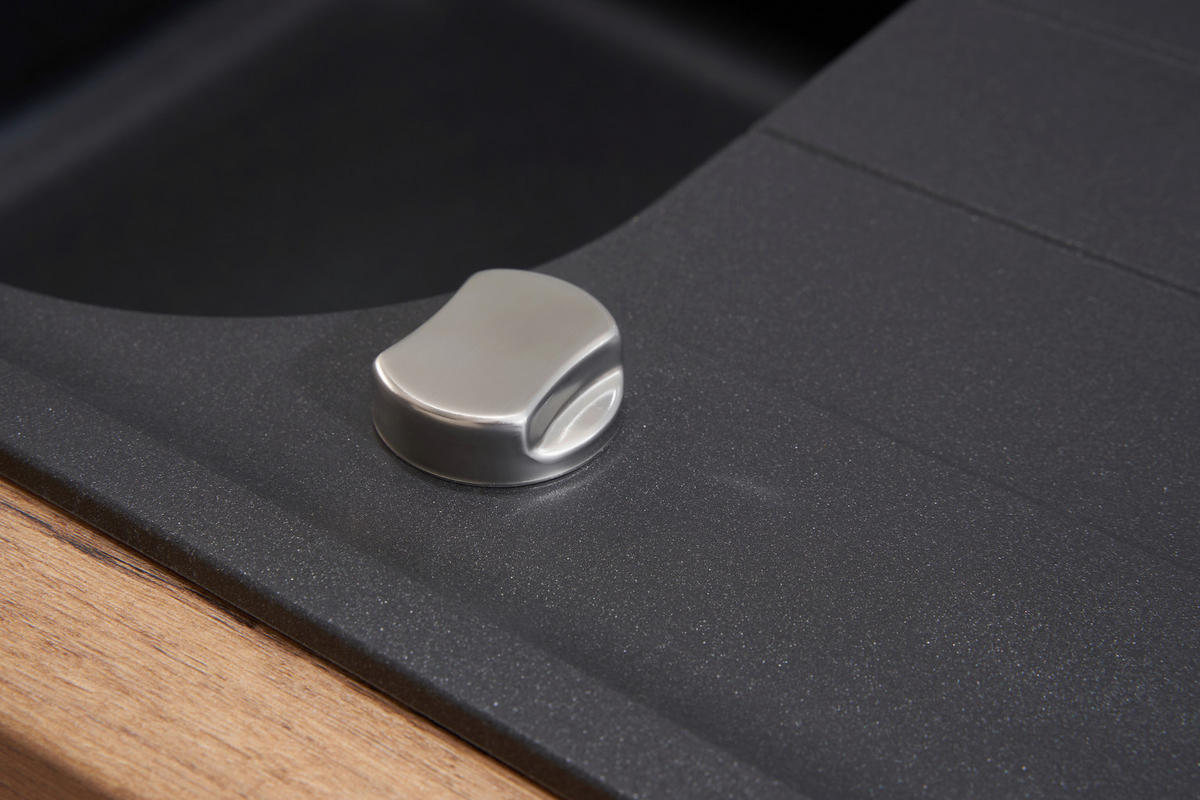 SPÜLE 1725ORLANDO86X50S  - Schwarz, Trend, Stein (86/20,9/50cm) - Respekta