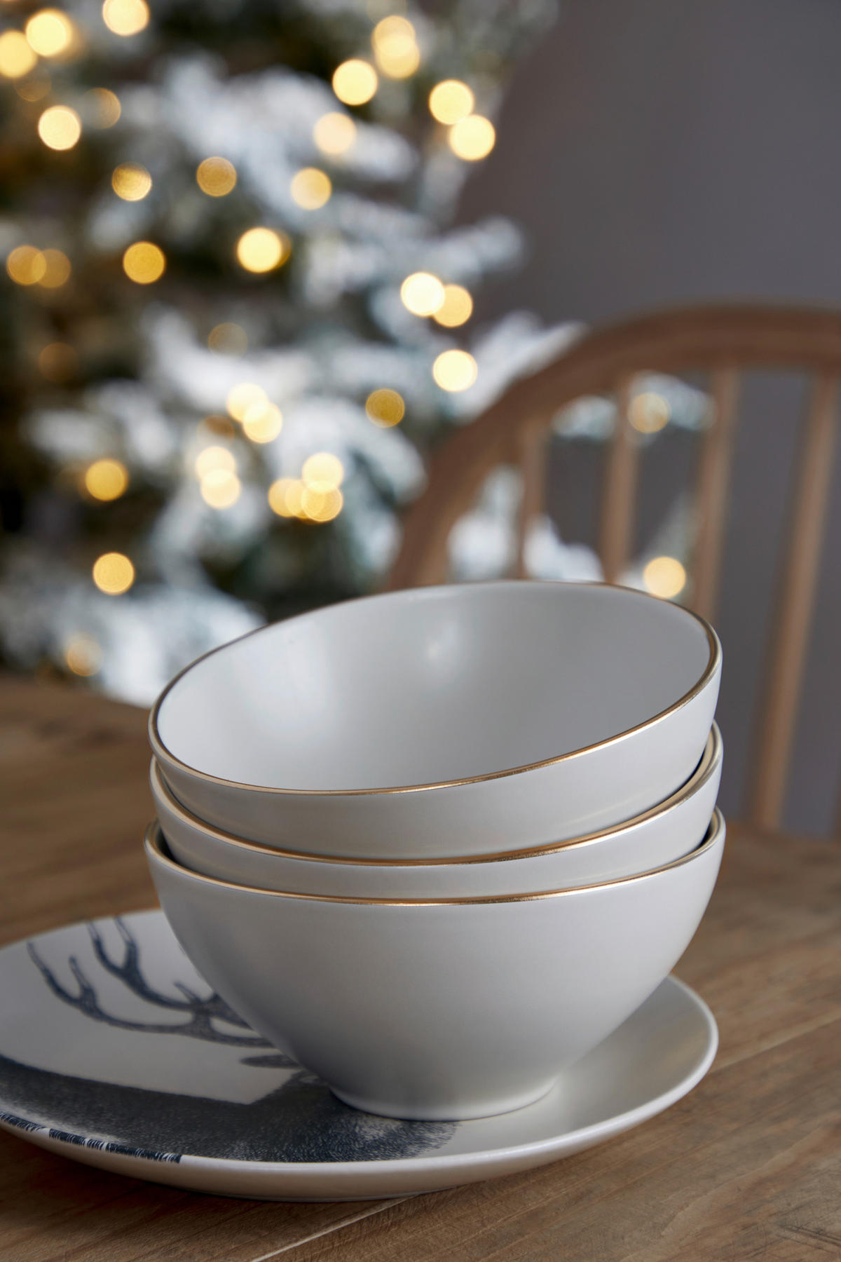 KOMBISERVICE Schwarz, Beige AUGUSTA 12-teilig 4 Personen  - Beige/Schwarz, Basics, Keramik - Costa Nova